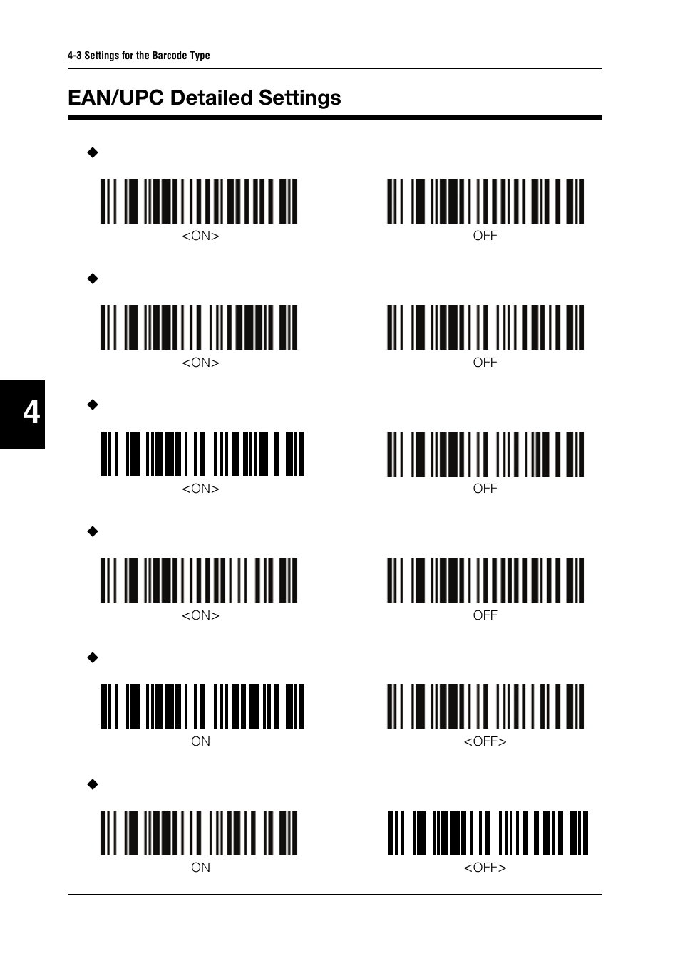 Ean/upc detailed settings, Ean/upc detailed settings -6 | KEYENCE BL-N90 Series User Manual | Page 60 / 110