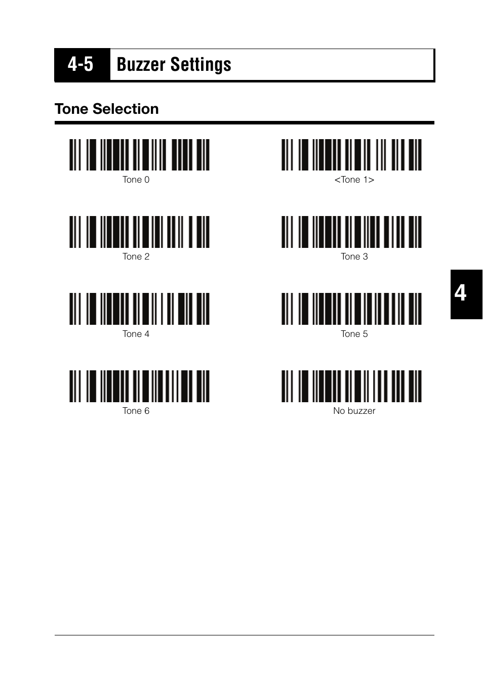5 buzzer settings, Tone selection, Buzzer settings -15 | Tone selection -15, Buzzer settings | KEYENCE BL-N90 Series User Manual | Page 69 / 110