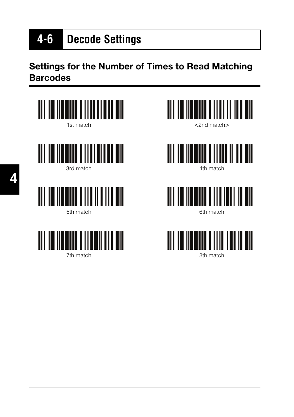 6 decode settings, Decode settings -16, Decode settings | KEYENCE BL-N90 Series User Manual | Page 70 / 110