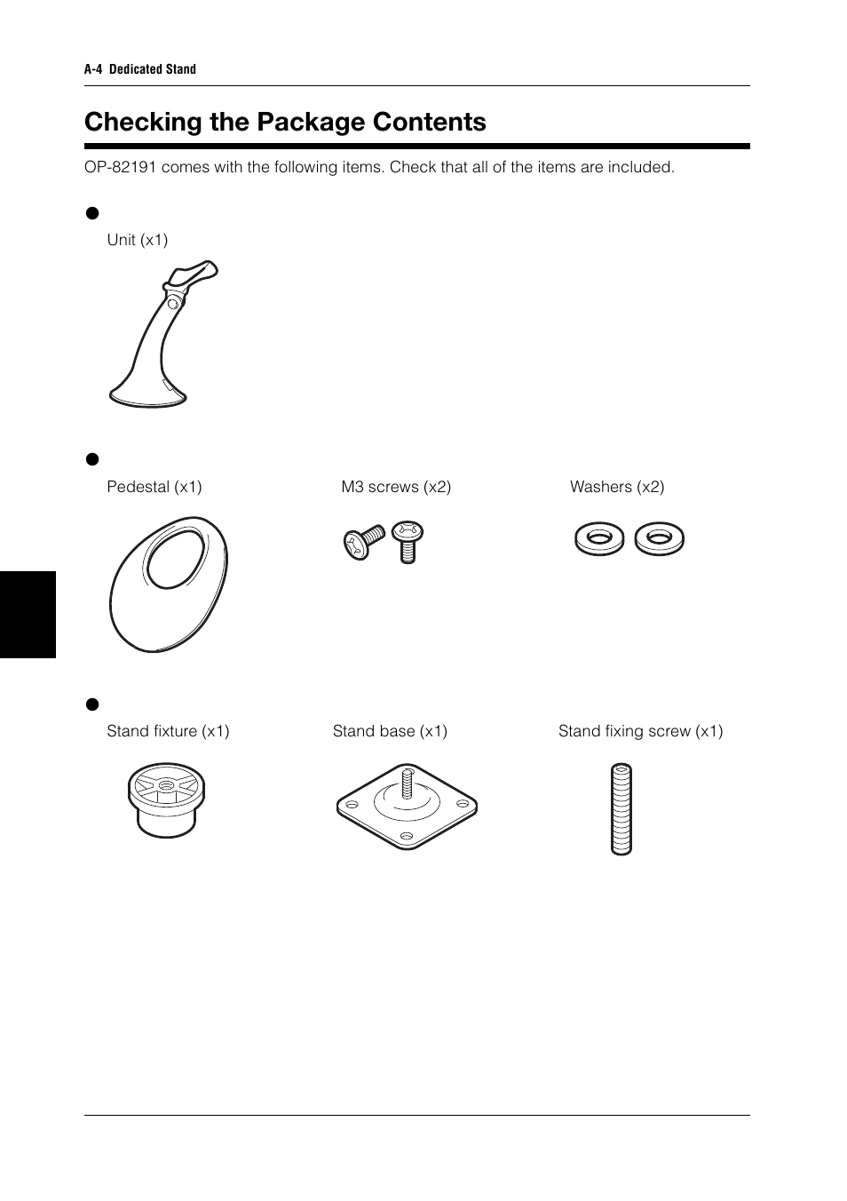 Checking the package contents | KEYENCE BL-N90 Series User Manual | Page 92 / 110