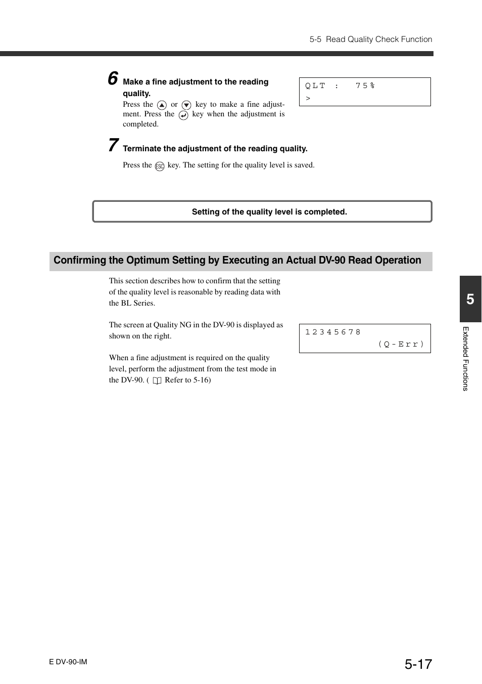 KEYENCE DV-90 User Manual | Page 115 / 262