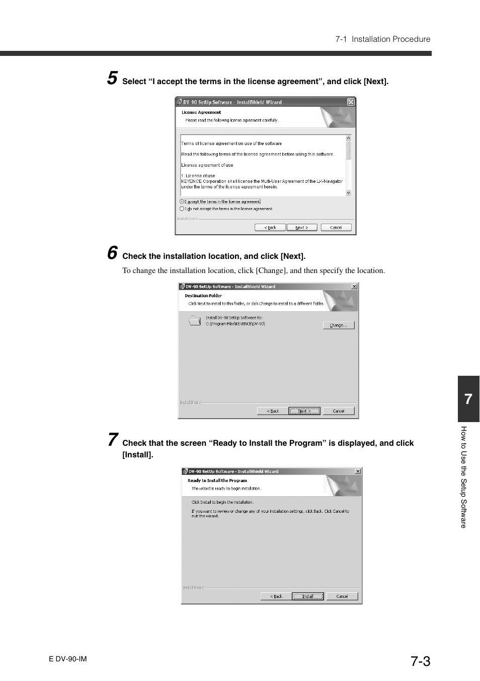 KEYENCE DV-90 User Manual | Page 141 / 262