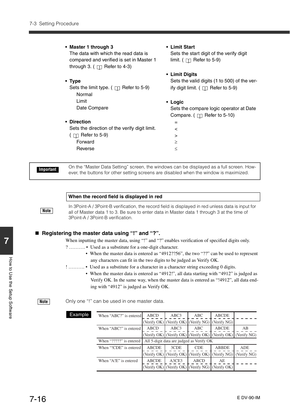 KEYENCE DV-90 User Manual | Page 154 / 262