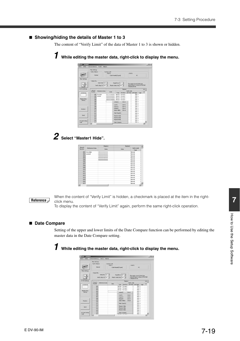 KEYENCE DV-90 User Manual | Page 157 / 262