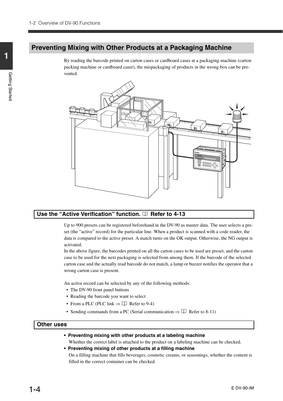 KEYENCE DV-90 User Manual | Page 16 / 262