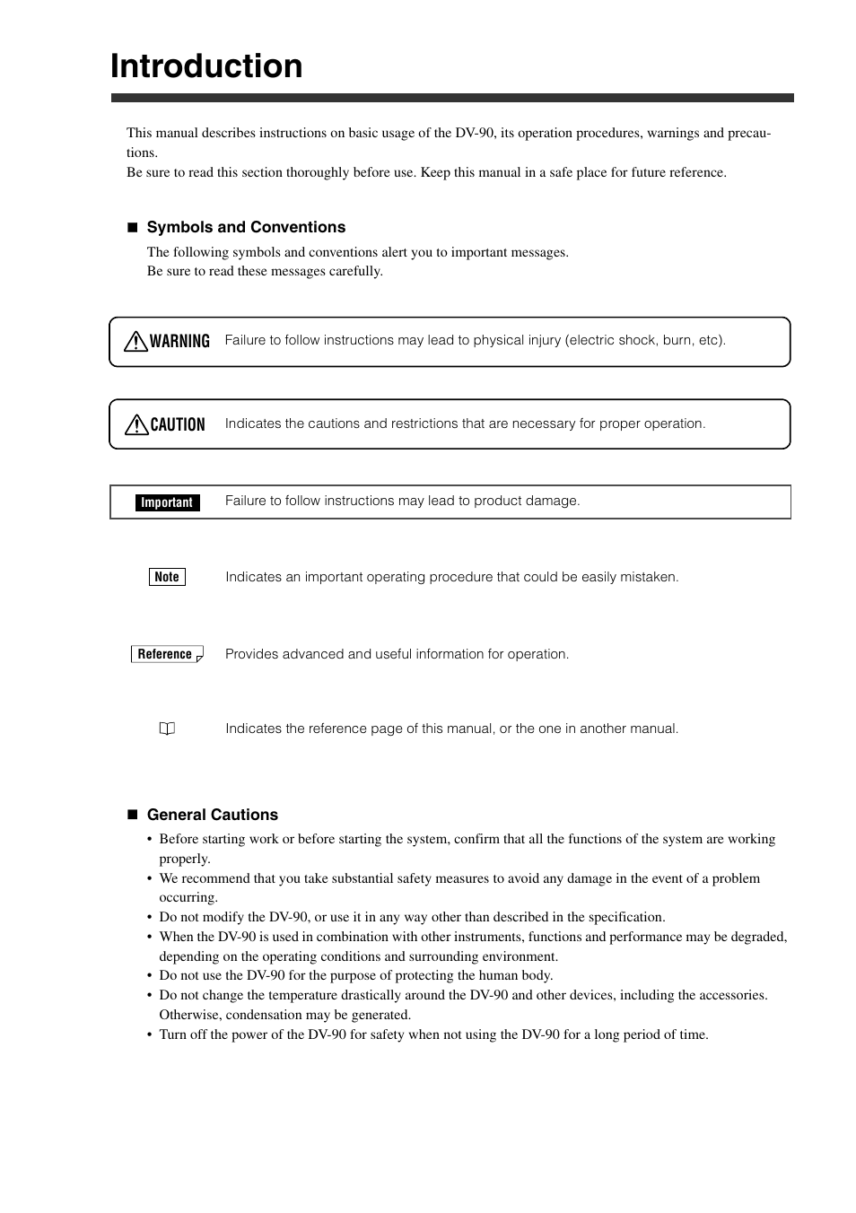 Introduction | KEYENCE DV-90 User Manual | Page 2 / 262