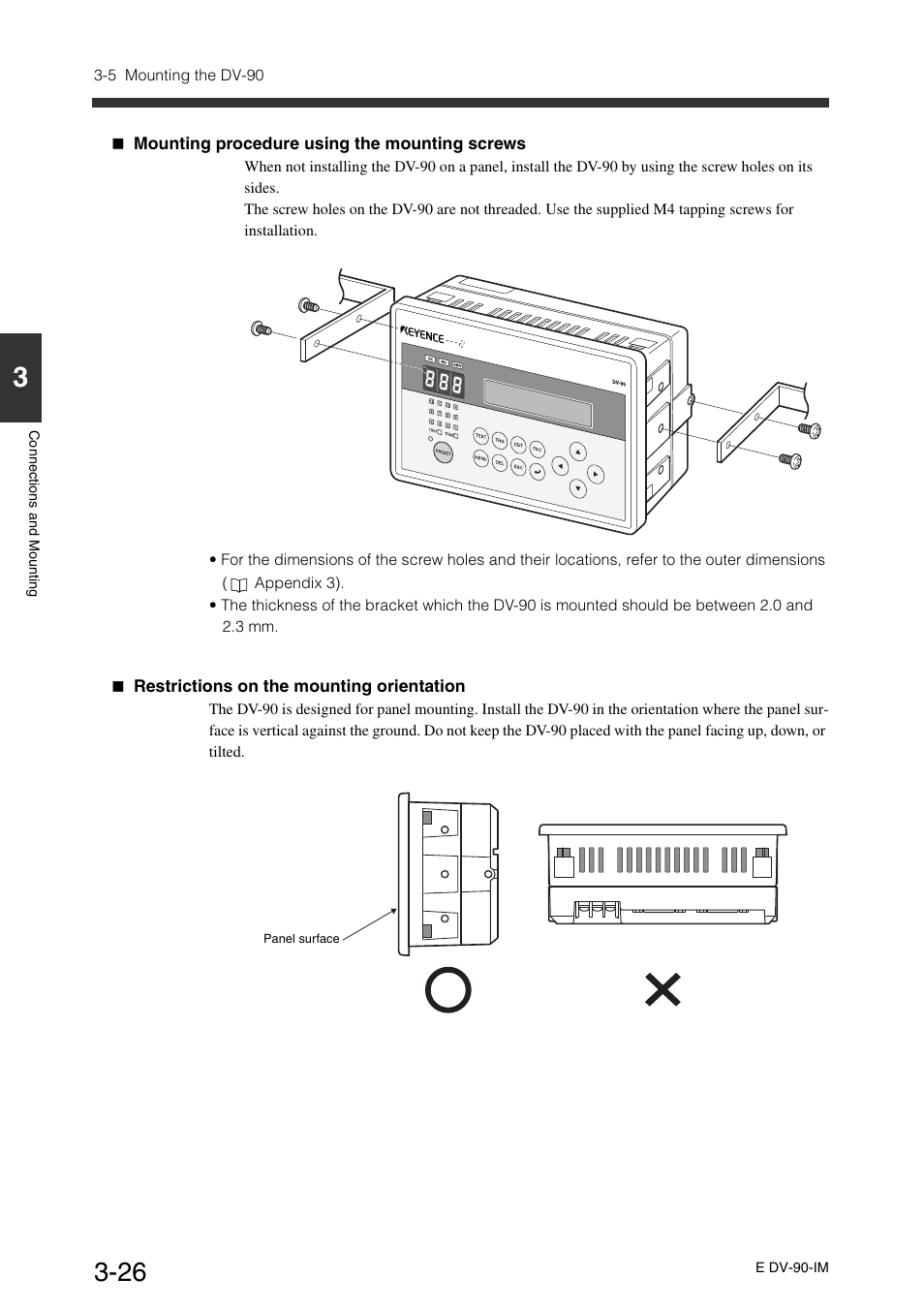 KEYENCE DV-90 User Manual | Page 60 / 262