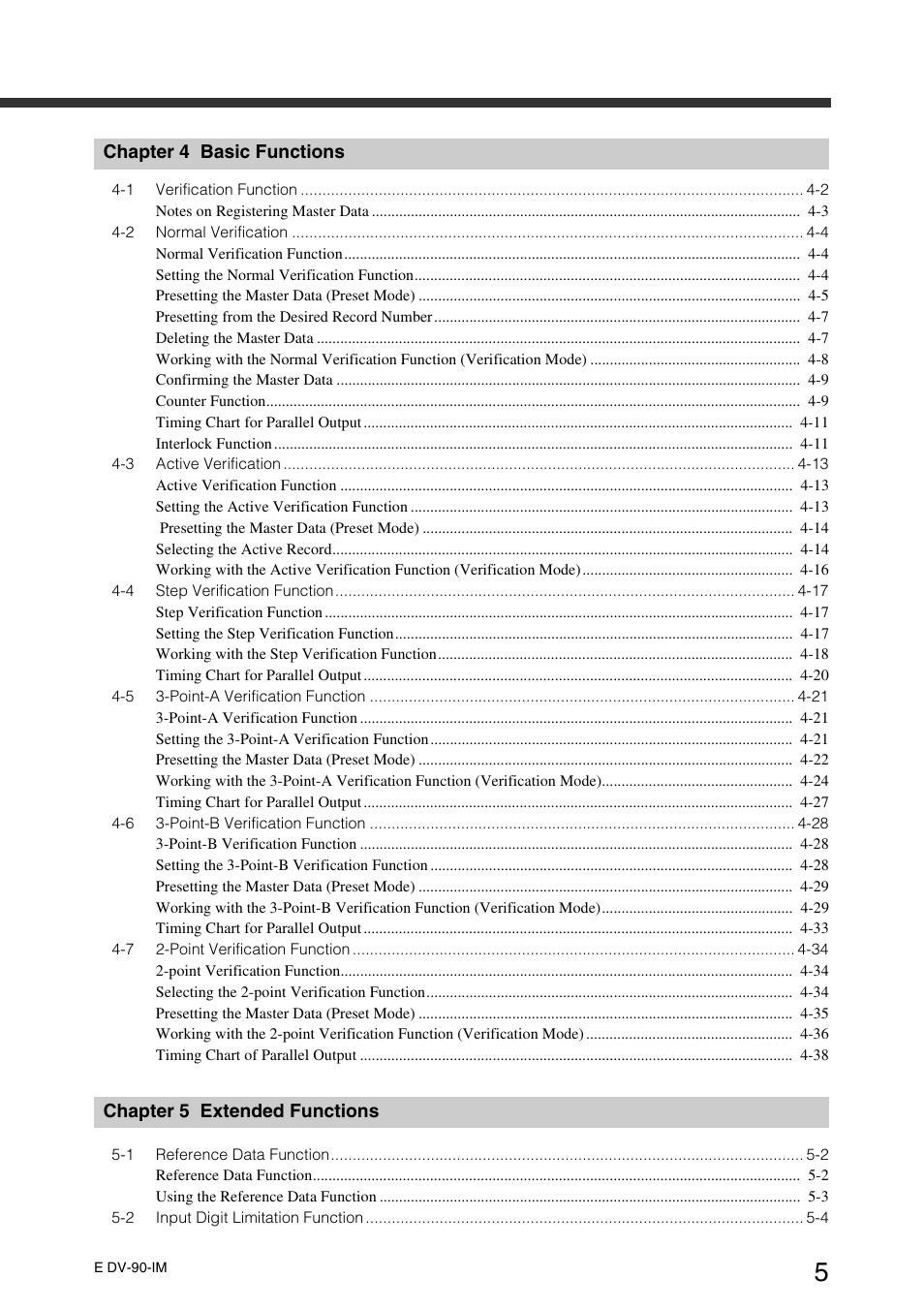 KEYENCE DV-90 User Manual | Page 7 / 262