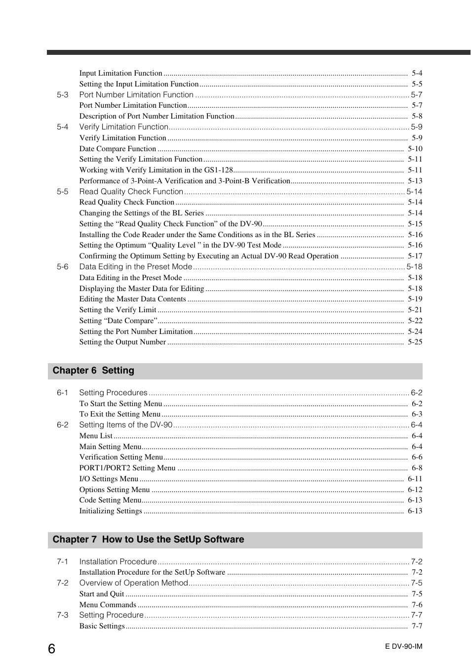 KEYENCE DV-90 User Manual | Page 8 / 262