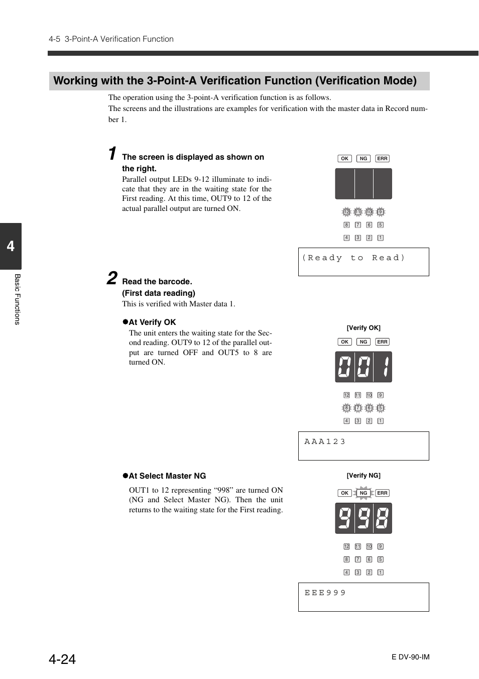 A a a 1 2 3, E e e 9 9 9 | KEYENCE DV-90 User Manual | Page 84 / 262