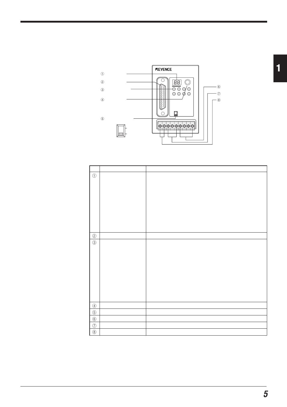 3 part names, N-400 | KEYENCE N-400 User Manual | Page 13 / 150