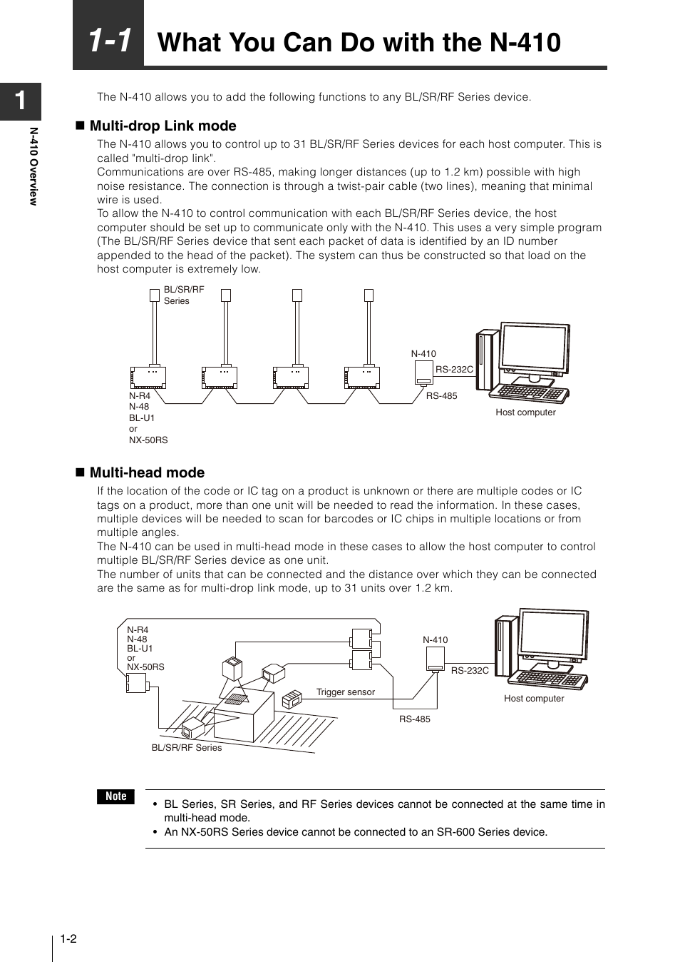 1 what you can do with the n-410, What you can do with the n-410 -2, What you can do with the n-410 | KEYENCE N-410 User Manual | Page 14 / 160