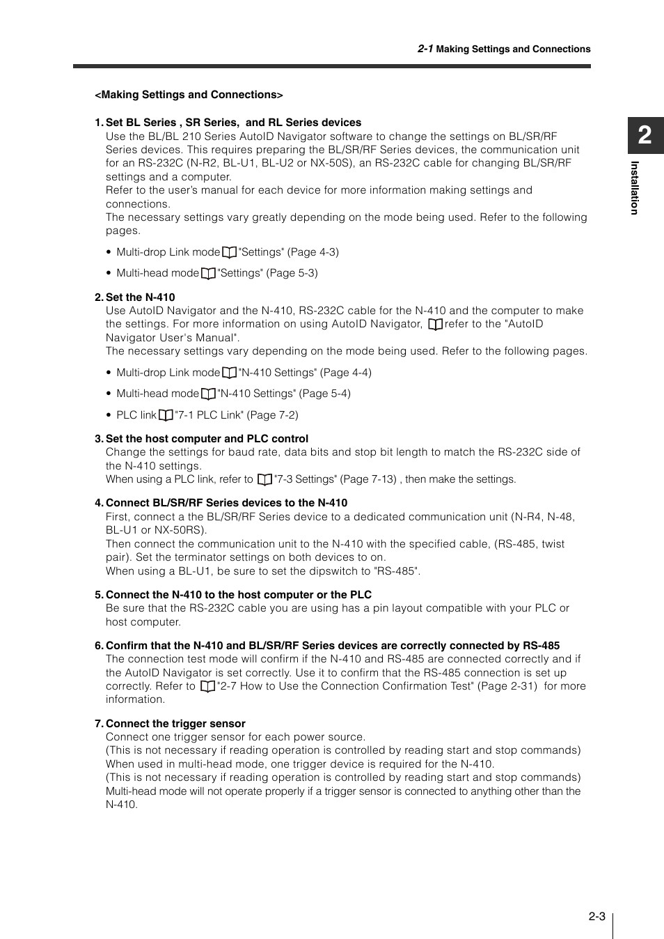 KEYENCE N-410 User Manual | Page 25 / 160