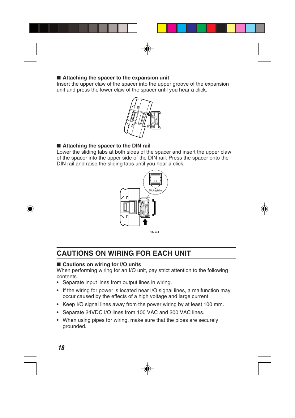 Cautions on wiring for each unit | KEYENCE KV Series User Manual | Page 20 / 26