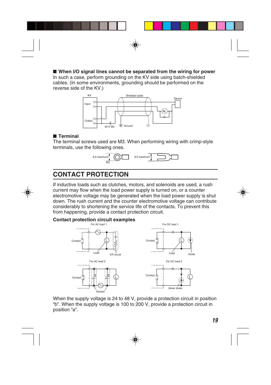 Contact protection | KEYENCE KV Series User Manual | Page 21 / 26