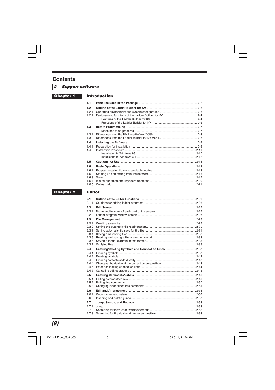 KEYENCE KV Series User Manual | Page 10 / 240