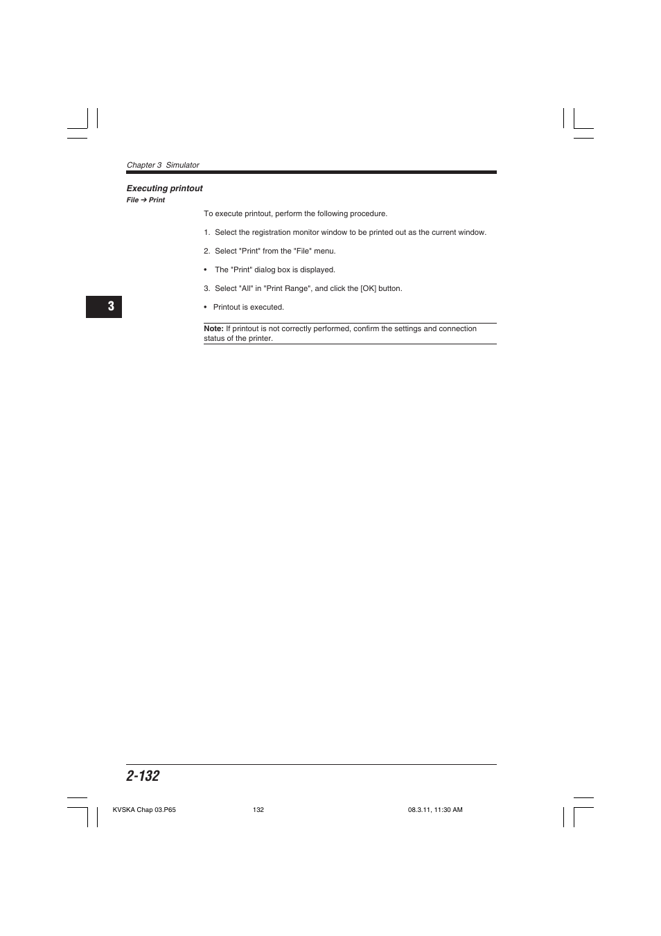 Executing printout | KEYENCE KV Series User Manual | Page 156 / 240