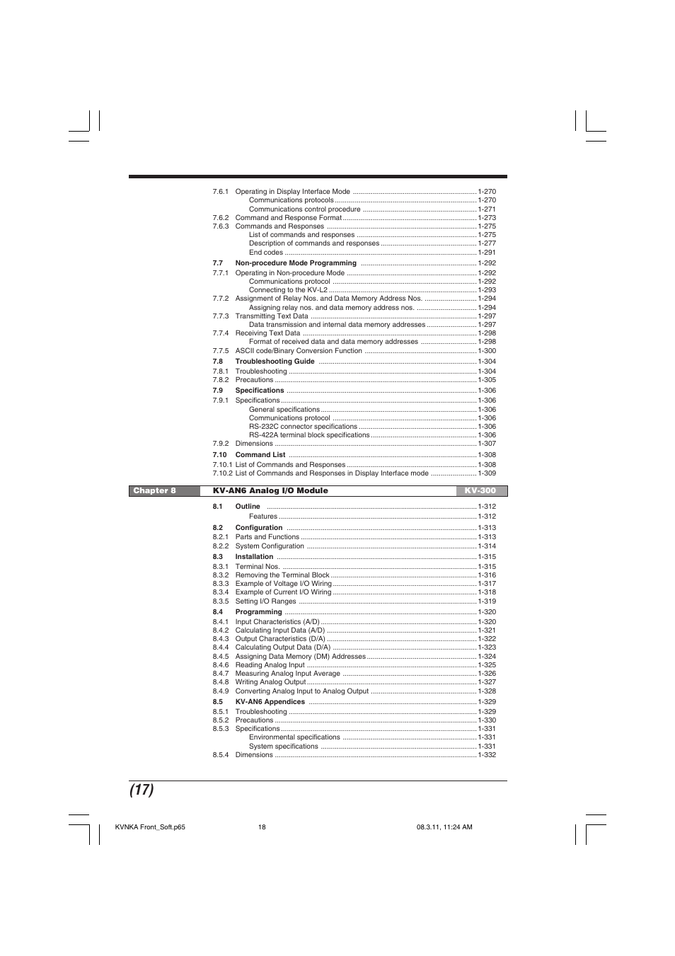 KEYENCE KV Series User Manual | Page 18 / 240