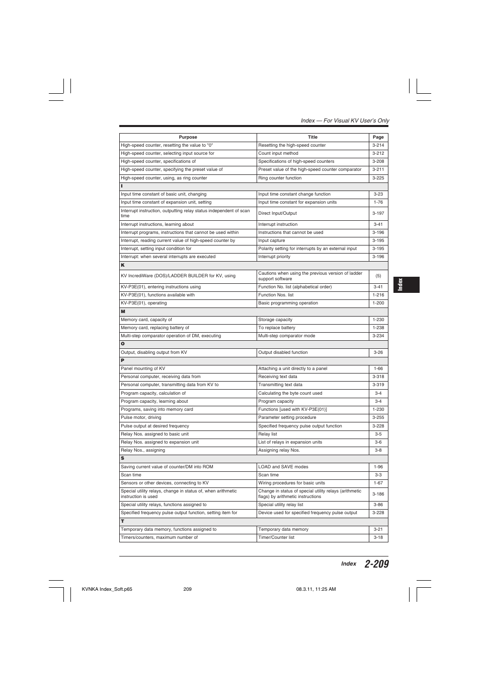 KEYENCE KV Series User Manual | Page 233 / 240
