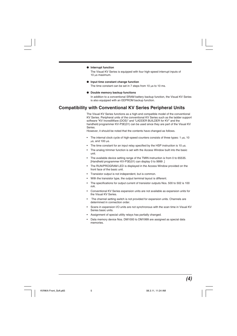 KEYENCE KV Series User Manual | Page 5 / 240
