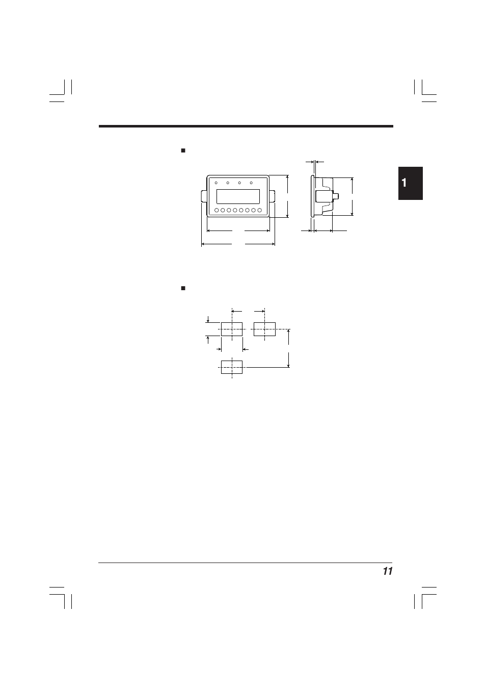 Dimensions | KEYENCE KV-D20 User Manual | Page 11 / 72