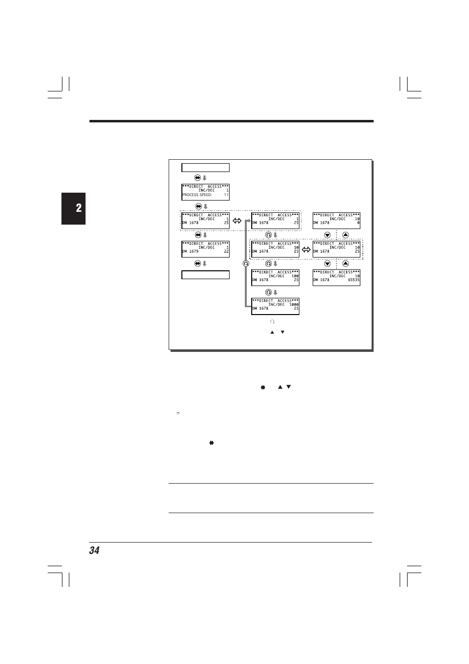 Direct access screen | KEYENCE KV-D20 User Manual | Page 34 / 72