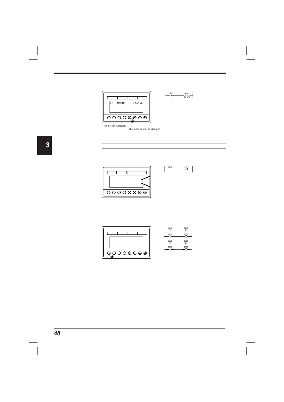 Disabling mode change, Sounding a beep, Setting customized switches | KEYENCE KV-D20 User Manual | Page 48 / 72