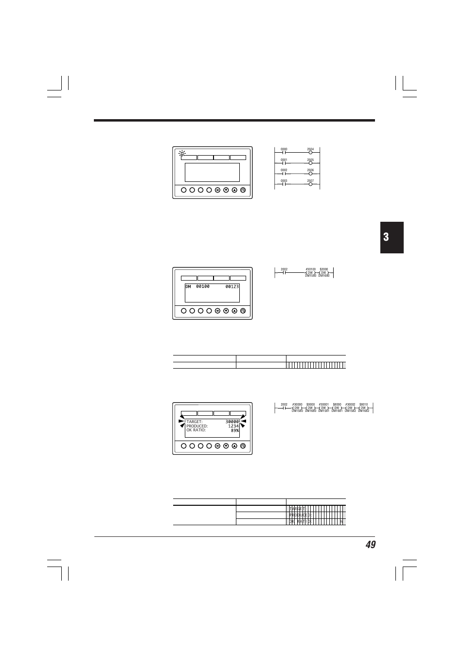 Setting customized lamps, Disabling the zero-suppression function, Changing numeric values individually | KEYENCE KV-D20 User Manual | Page 49 / 72