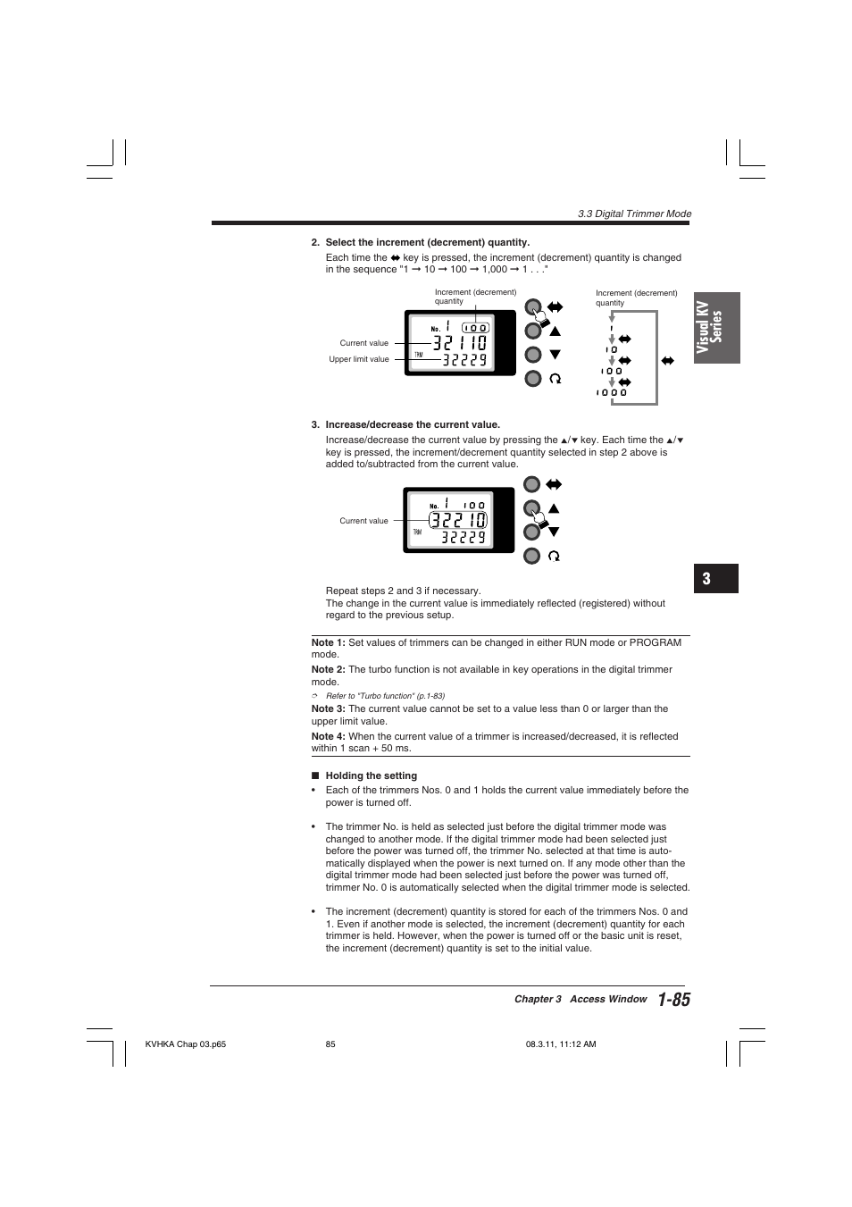 Visual kv series | KEYENCE Visual KV Series User Manual | Page 109 / 444