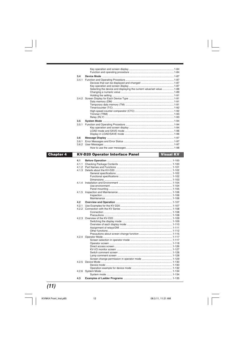 KEYENCE Visual KV Series User Manual | Page 12 / 444