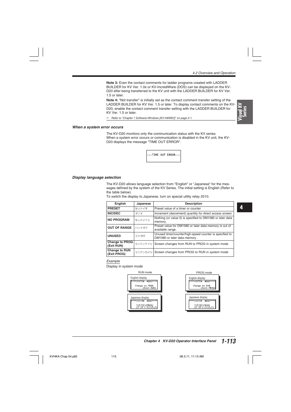 Visual kv series | KEYENCE Visual KV Series User Manual | Page 137 / 444