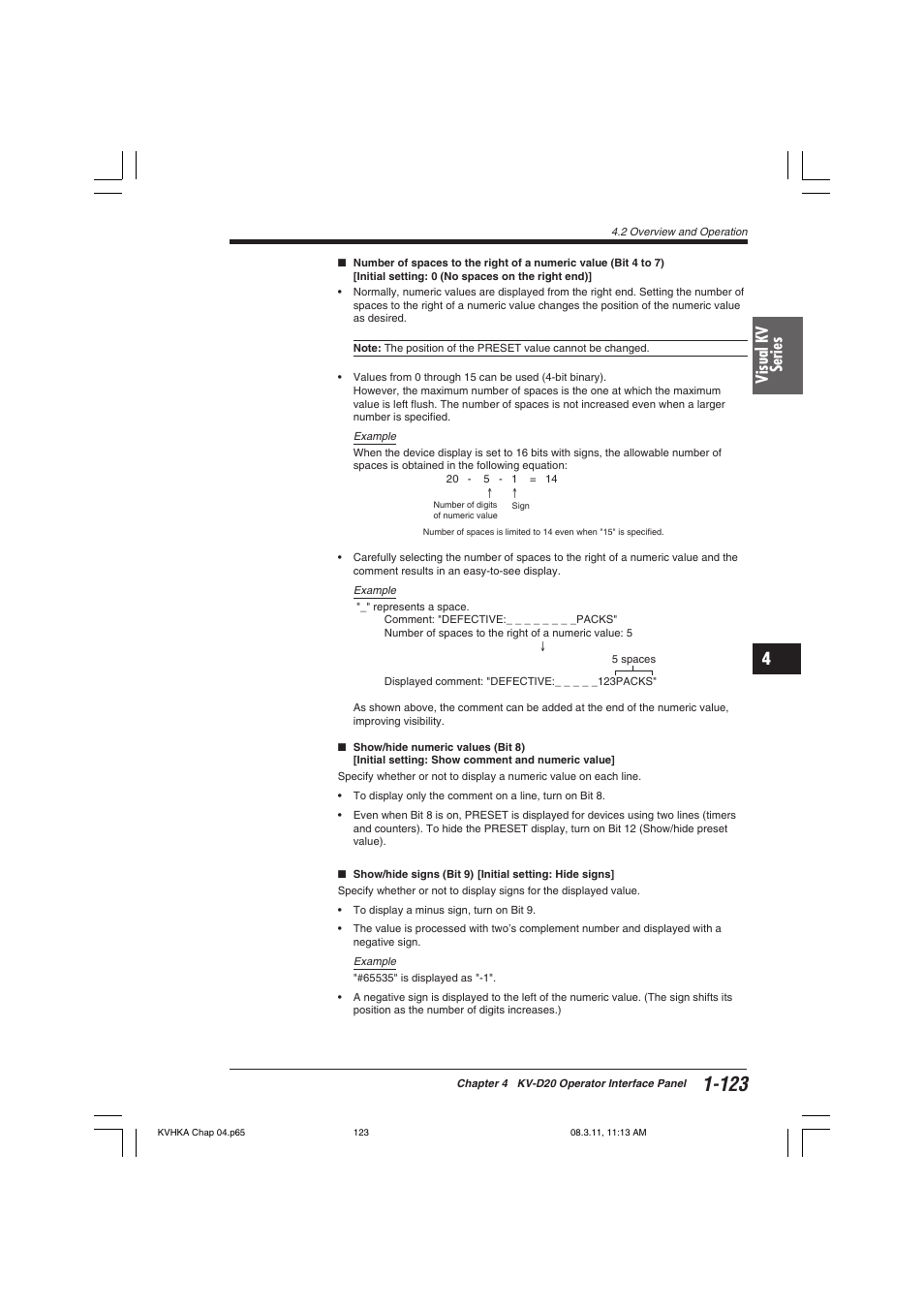 Visual kv series | KEYENCE Visual KV Series User Manual | Page 147 / 444