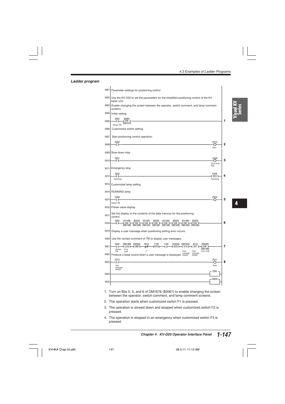 Visual kv series | KEYENCE Visual KV Series User Manual | Page 171 / 444