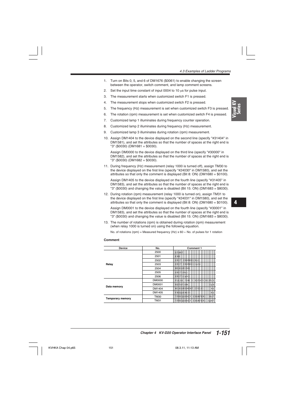 Visual kv series | KEYENCE Visual KV Series User Manual | Page 175 / 444
