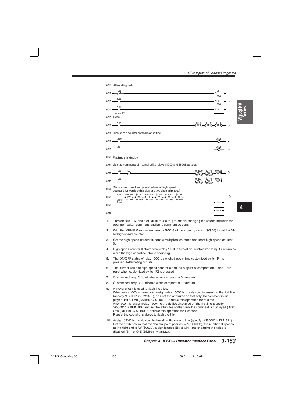 Visual kv series | KEYENCE Visual KV Series User Manual | Page 177 / 444