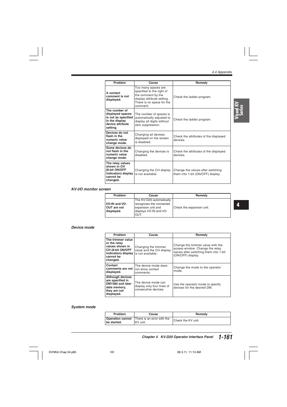 Visual kv series | KEYENCE Visual KV Series User Manual | Page 185 / 444