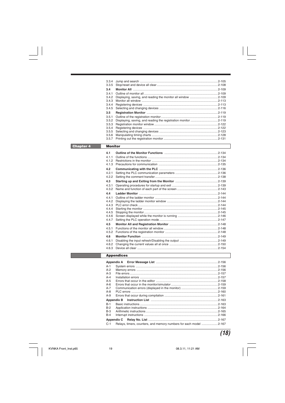 KEYENCE Visual KV Series User Manual | Page 19 / 444