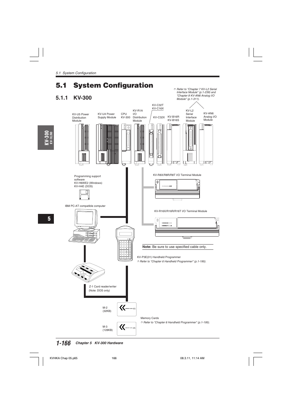 1 system configuration, 1 kv-300, Kv -300 | KEYENCE Visual KV Series User Manual | Page 190 / 444