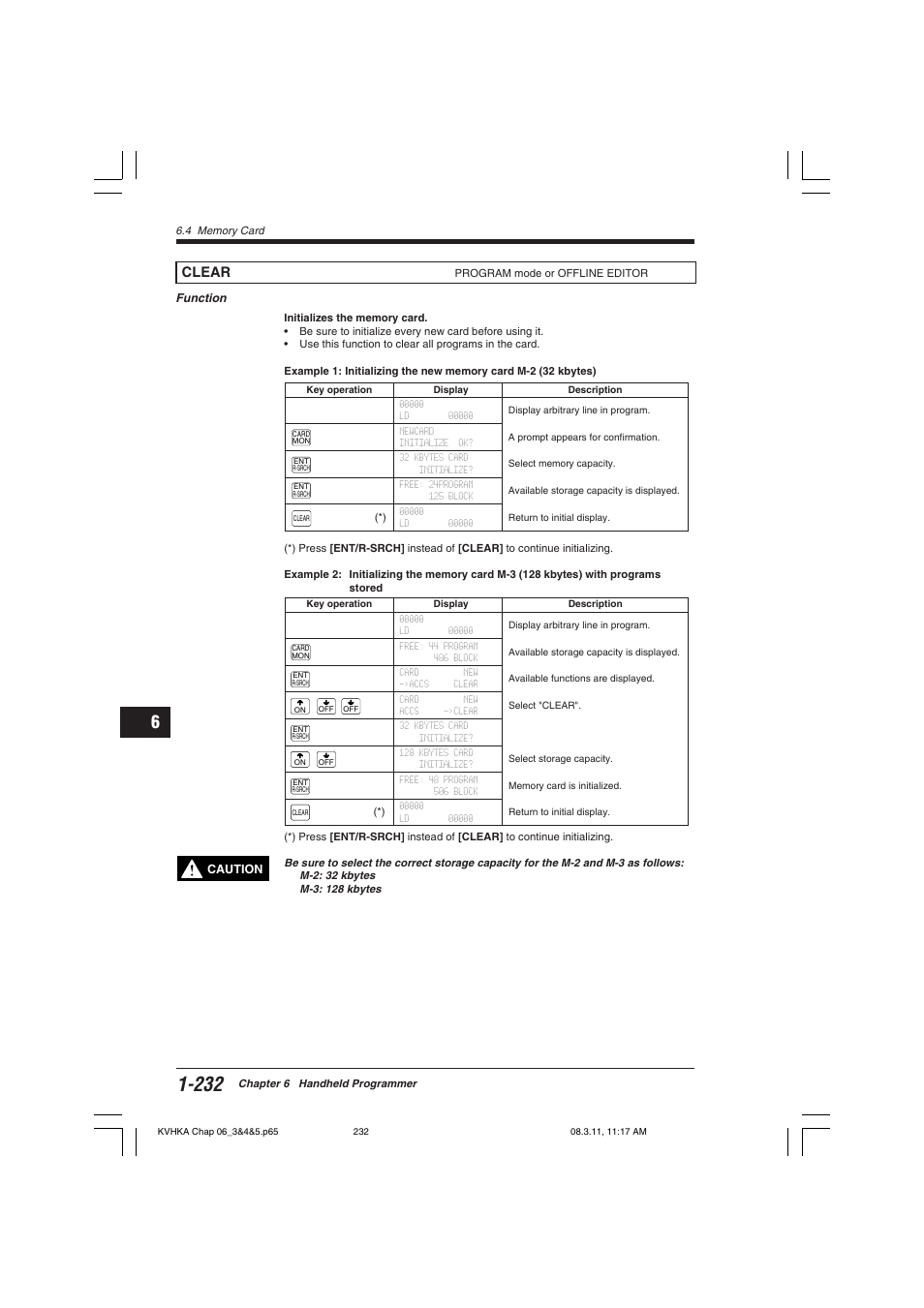 Clear | KEYENCE Visual KV Series User Manual | Page 256 / 444