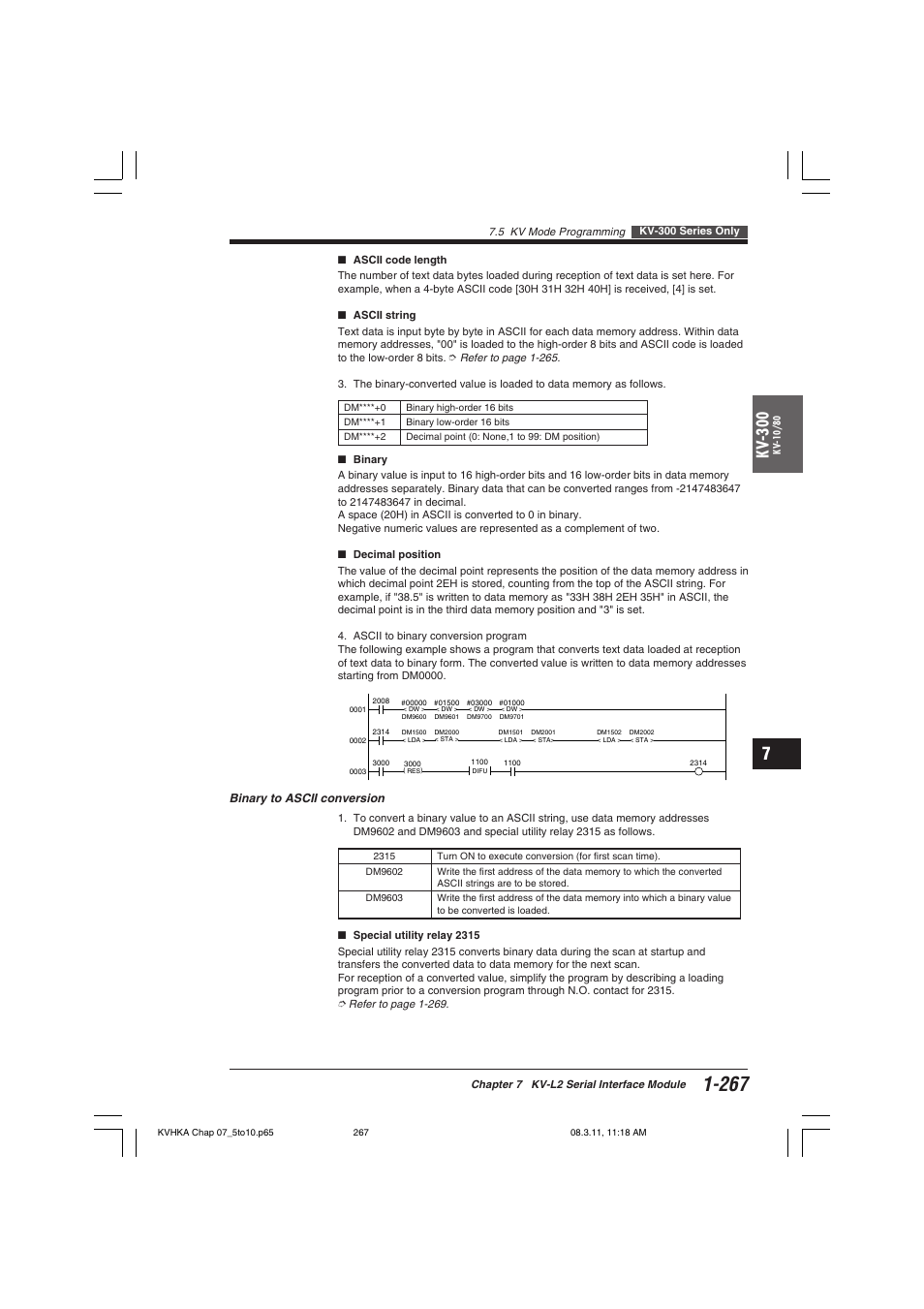 Kv -300 | KEYENCE Visual KV Series User Manual | Page 291 / 444