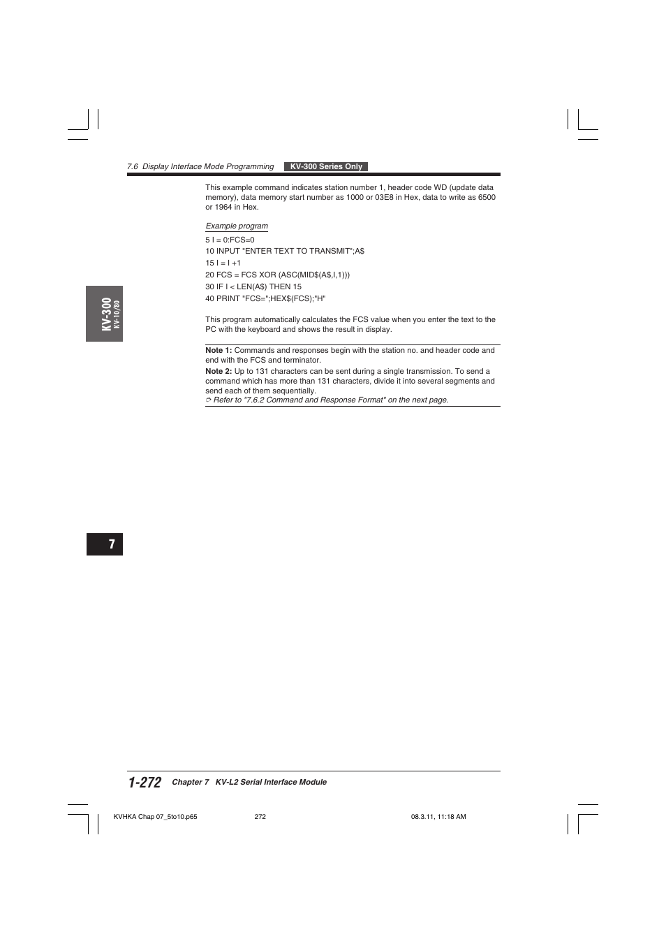 Kv -300 | KEYENCE Visual KV Series User Manual | Page 296 / 444