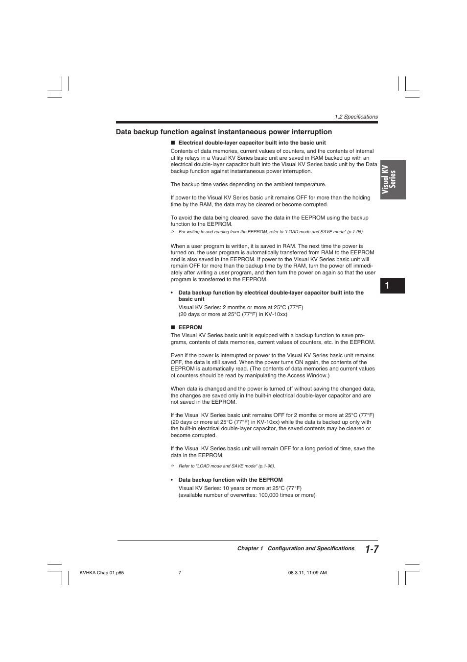 Visual kv series | KEYENCE Visual KV Series User Manual | Page 31 / 444