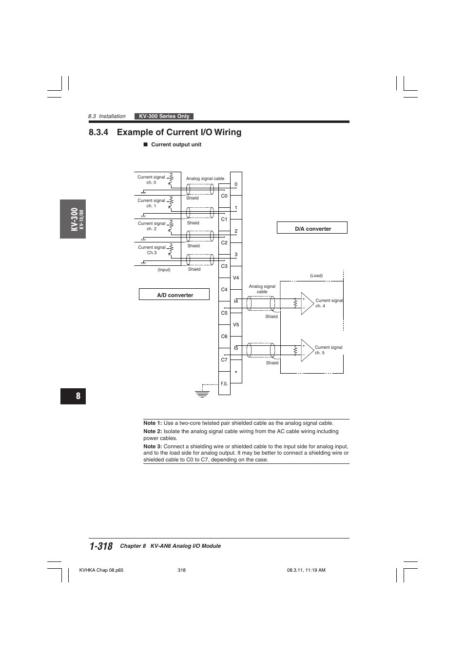 4 example of current i/o wiring, Kv -300 | KEYENCE Visual KV Series User Manual | Page 342 / 444