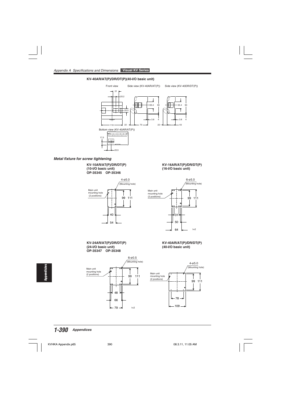 KEYENCE Visual KV Series User Manual | Page 414 / 444