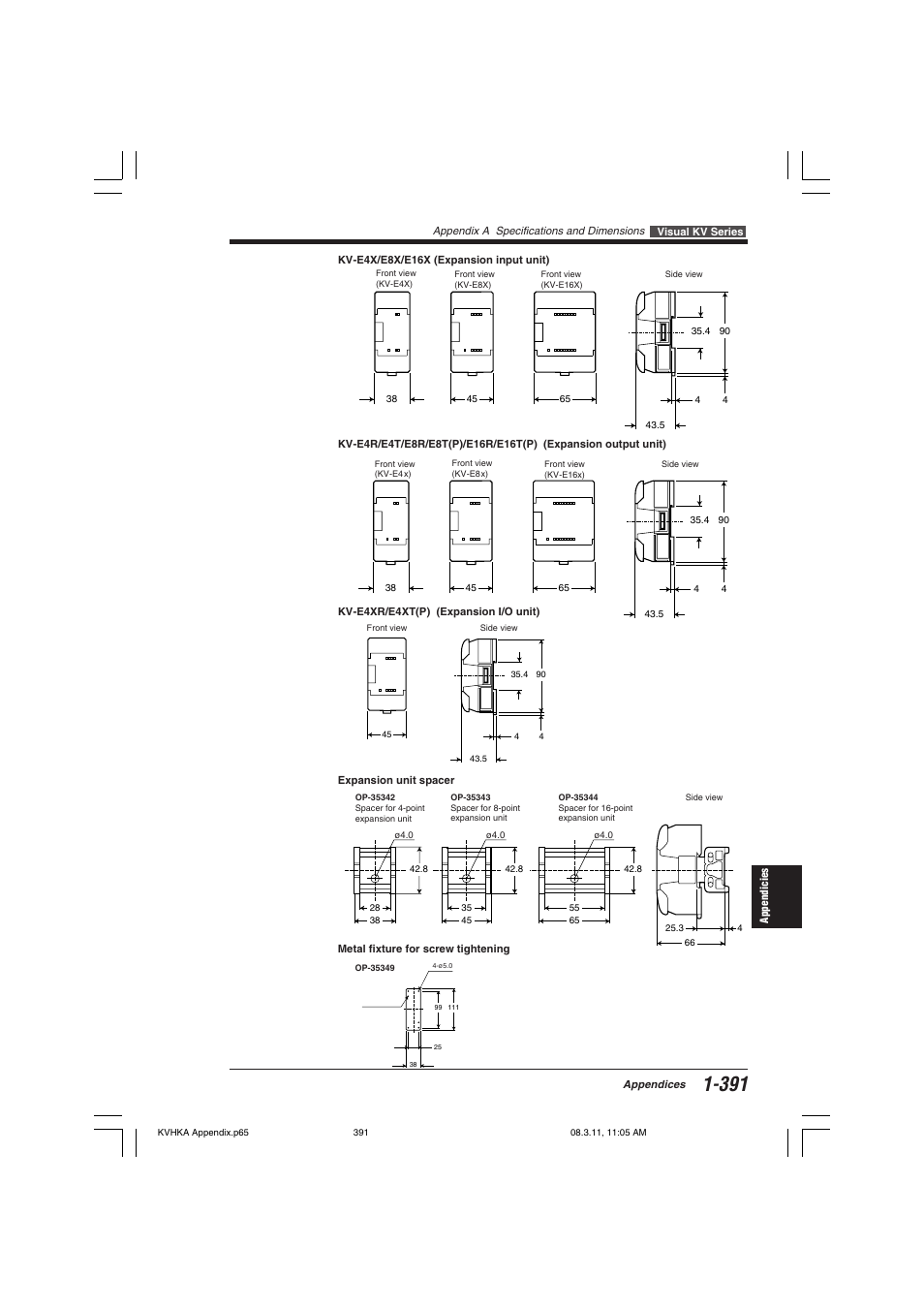 KEYENCE Visual KV Series User Manual | Page 415 / 444