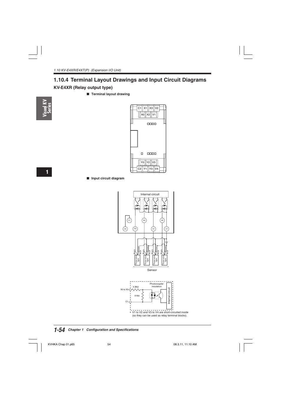 Kv-e4xr (relay output type), Visual kv series | KEYENCE Visual KV Series User Manual | Page 78 / 444