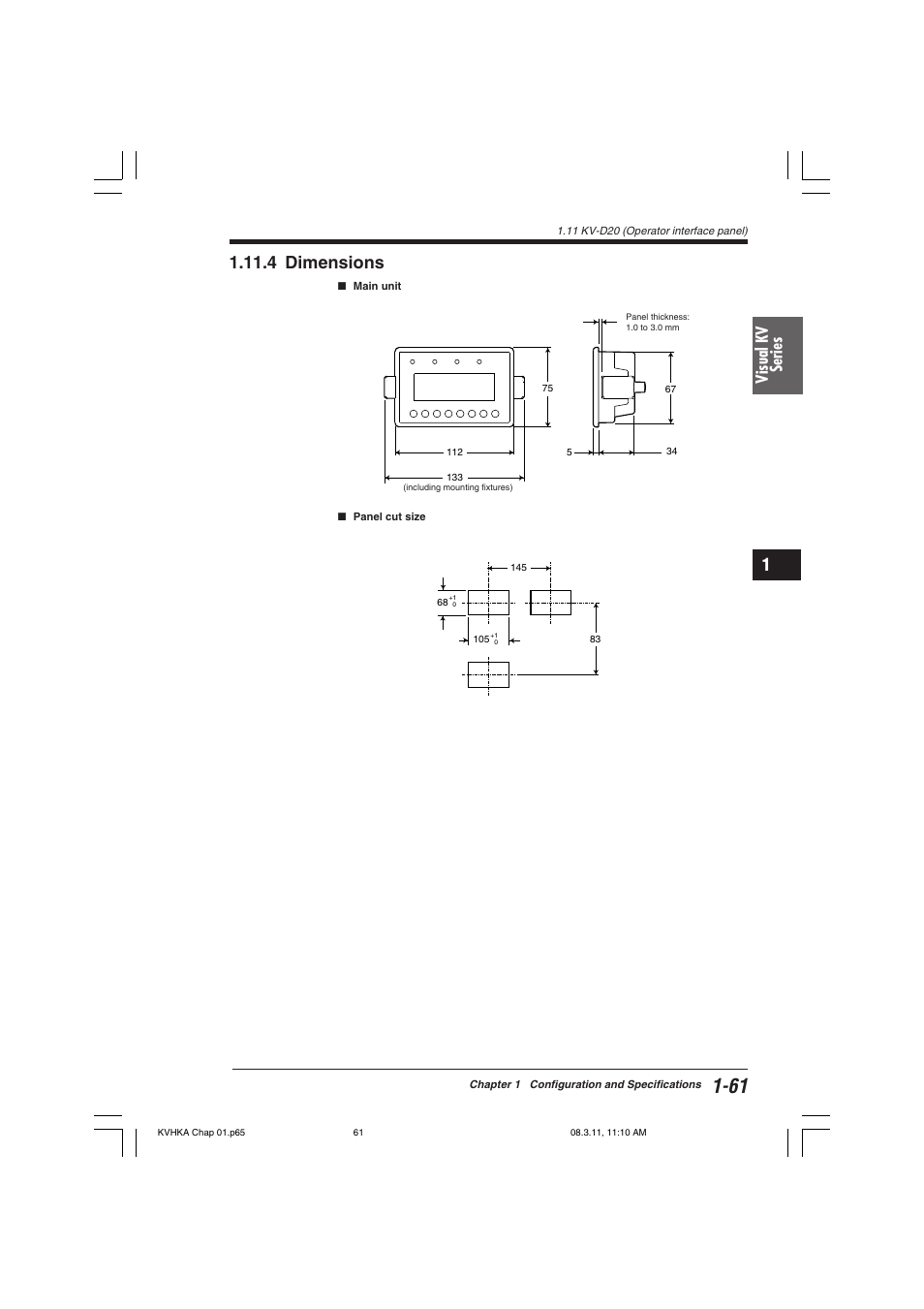 4 dimensions, Visual kv series | KEYENCE Visual KV Series User Manual | Page 85 / 444