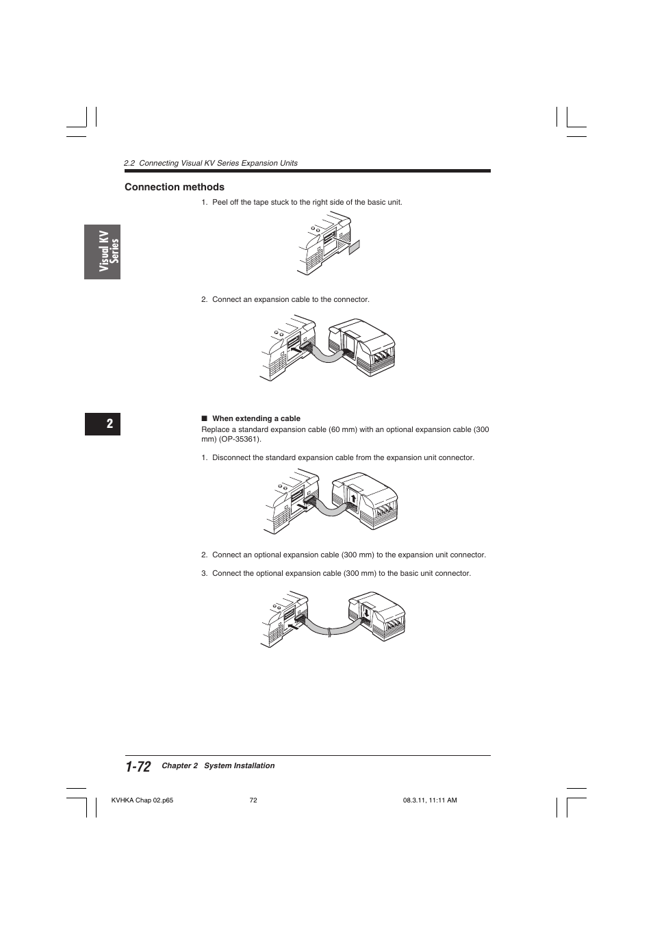 Connection methods, Visual kv series | KEYENCE Visual KV Series User Manual | Page 96 / 444