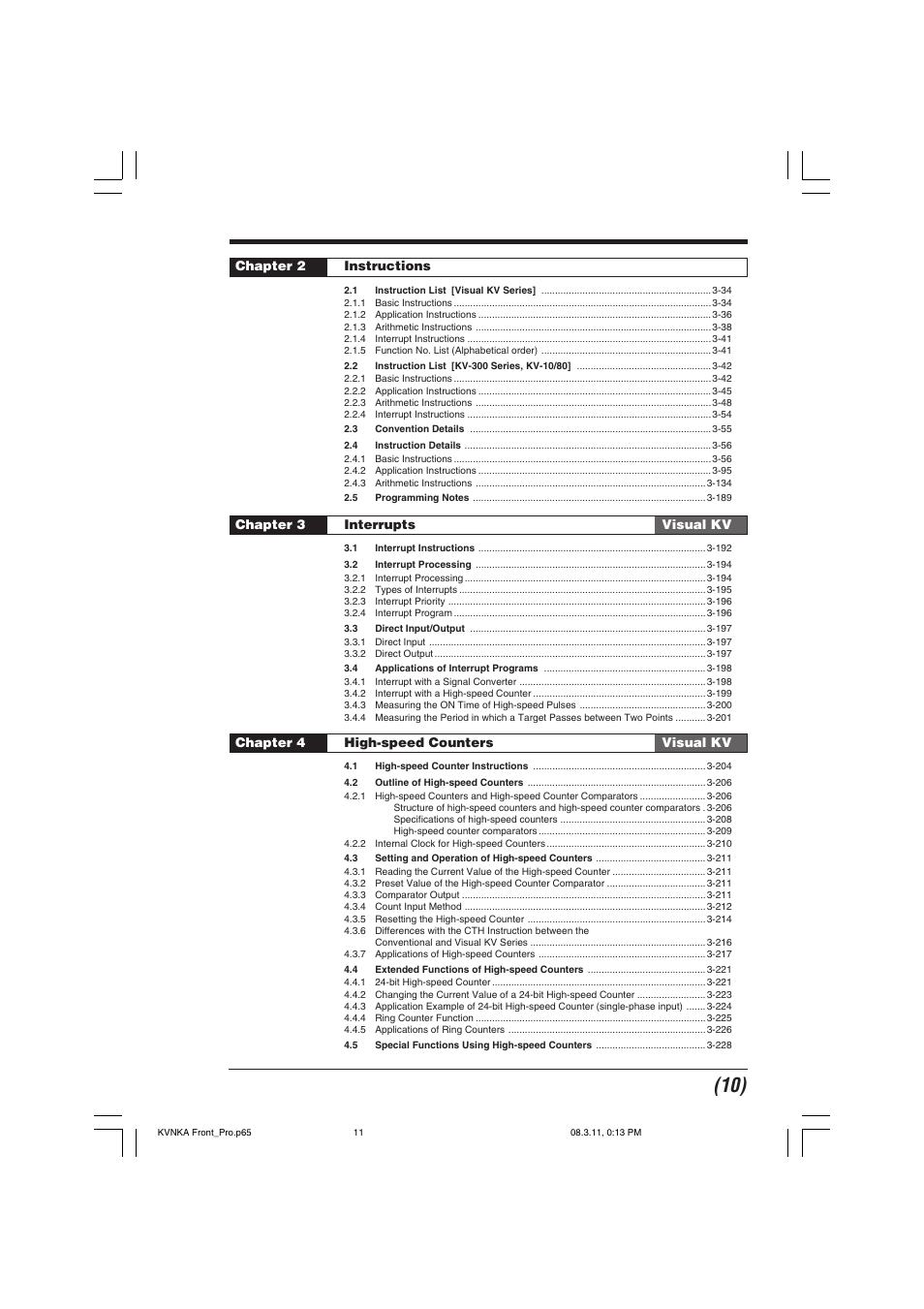 KEYENCE Visual KV Series User Manual | Page 11 / 392