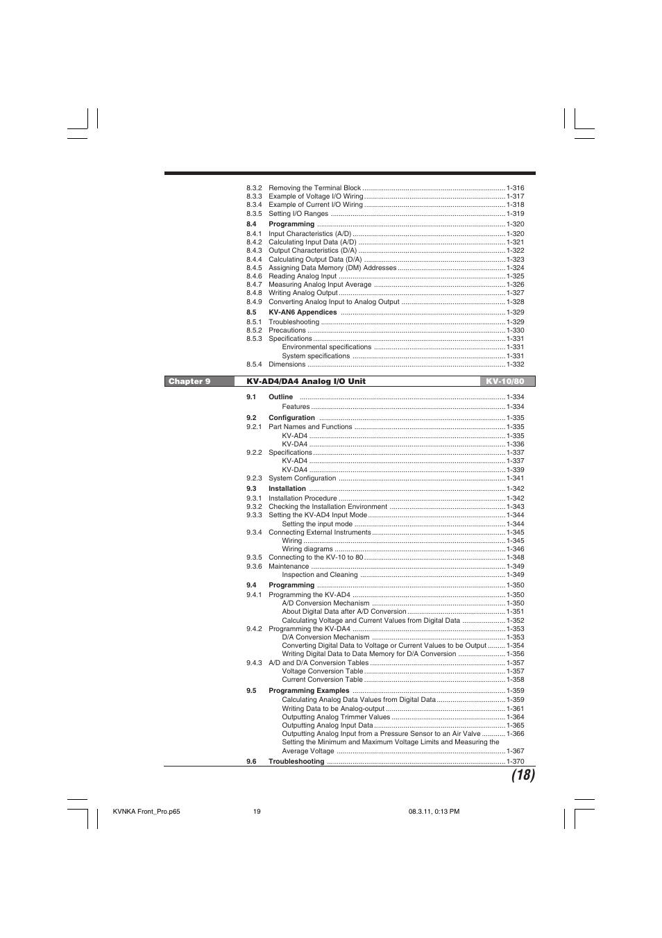 KEYENCE Visual KV Series User Manual | Page 19 / 392